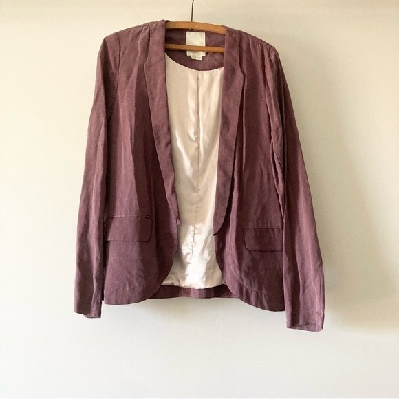 Anthropology Elevenses Plum jacket size 8 - Picture 1 of 7